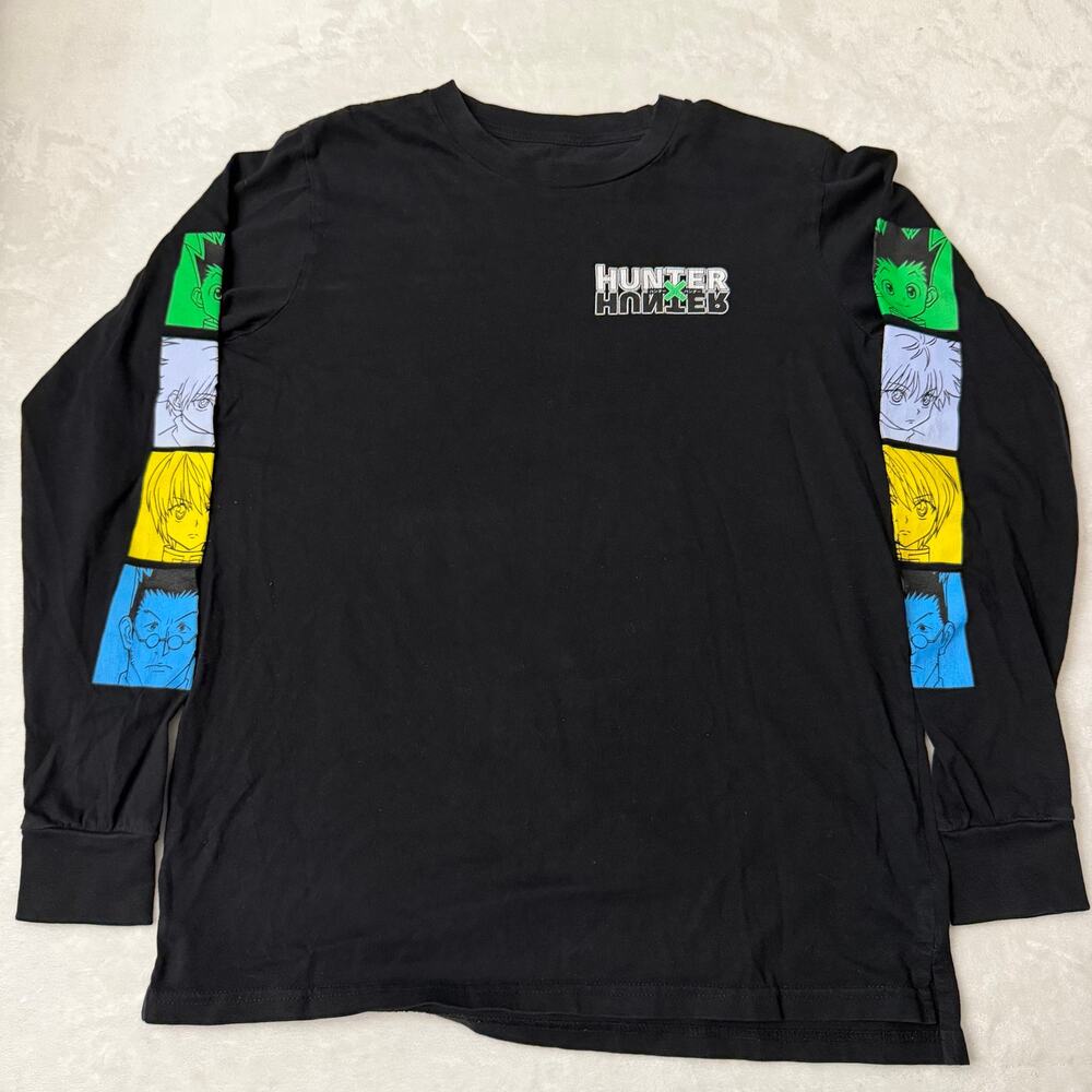 Hypland x HunterxHunter Long Sleeve Shirt Small Black Anime Gon Killua Kurapika